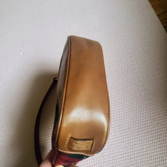 Coach Vintage Y2K Demi Shoulder Tartan Plaid Wool Purse - Picture 6 of 13